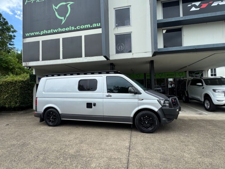 VW VAN WITH SOME KING WHEELS