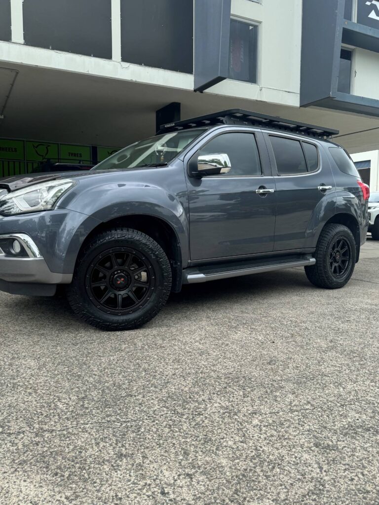 Isuzu MU-X with Loaded Gunbarrel wheels and Pirelli Scorpion AT Plus tyres