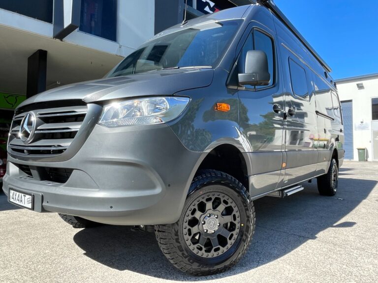 Mercedes-Benz Sprinter with Black Rhino Warlord wheels and Falken Wildpeak AT3W tyres