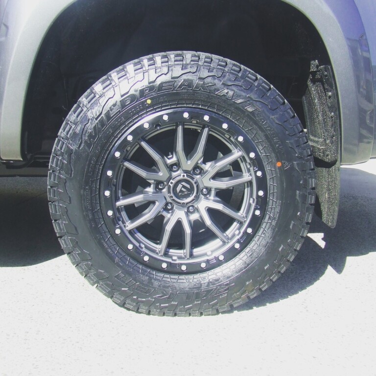 Amarok with Fuel wheels, Falken Wildpeak A/T tyres and colour-matched flares