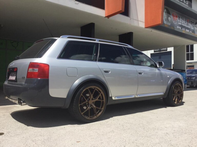 Audi All Road wagon with 20-inch Koya SF10 wheels in custom bronze