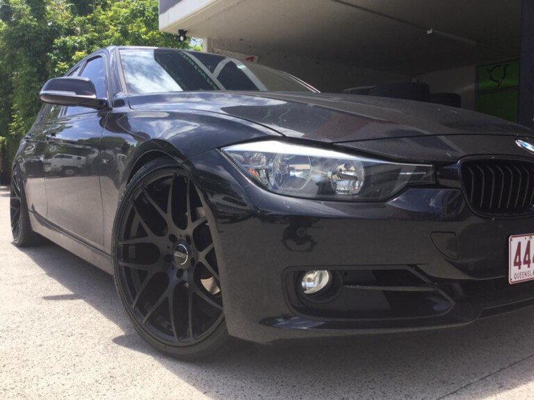BMW with staggered 20-inch SSW M-Spec wheels and Winrun R330 tyres