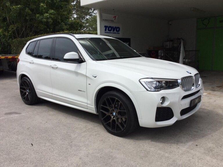 BMW X3 with 20-inch staggered Niche wheels