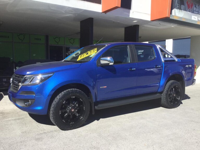 Colorado with 20-inch Ballistic Morax wheels and Nitto Terra Grappler tyres