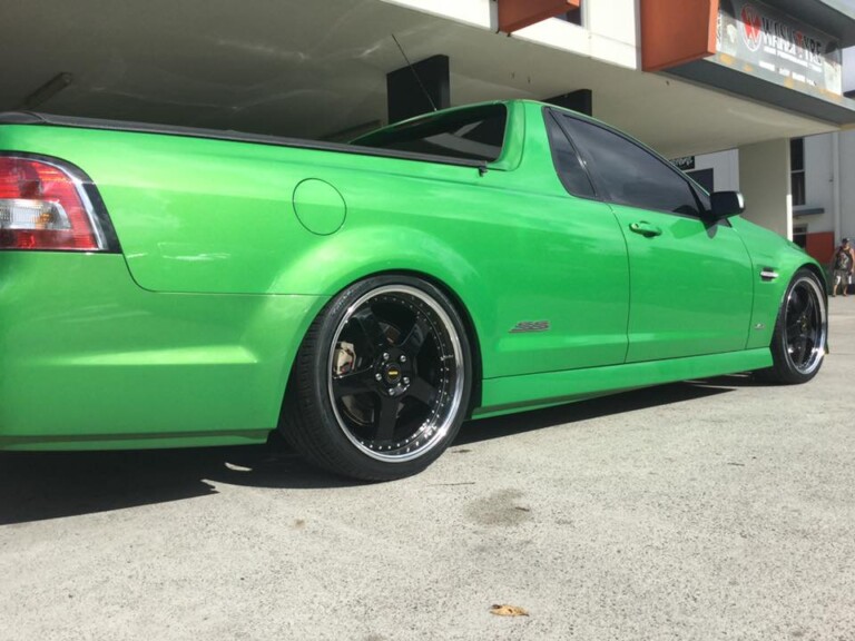 Commodore ute with 20-inch Simmons wheels