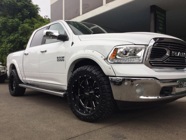 Dodge Ram with 20-inch Moto Metal wheels and Nitto Ridge Grappler tyres