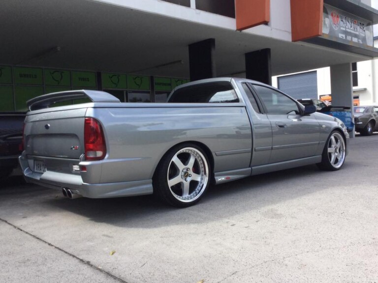 Falcon ute with 20-inch Simmons FR wheels