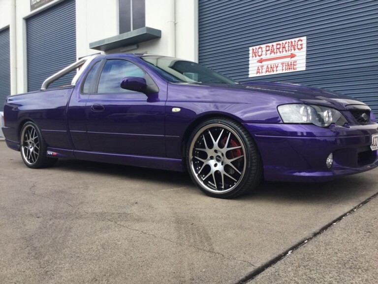 Ford Falcon with 20-inch PDW staggered wheels
