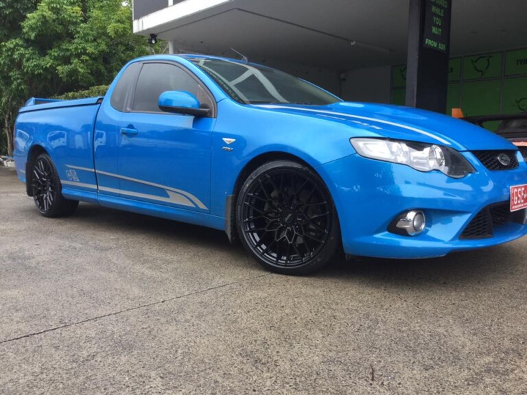 Ford FG ute with 19-inch American Racing Barrage wheels and Pirelli Dragon Sport tyres