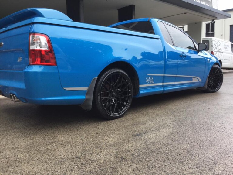 Ford FG ute with 19-inch American Racing Barrage wheels and Pirelli Dragon Sport tyres