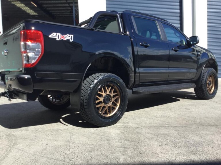 Ford Ranger with 20-inch KMC Grenade wheels with Nitto Terra Grappler tyres and 2-inch lift kit