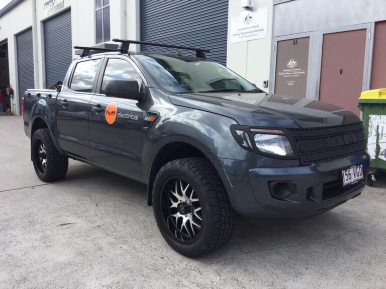 Ford Ranger with 20-inch machined face American Racing AR910 wheels and Nitto Terra Grappler tyres