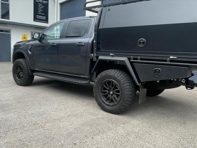 Ford Ranger with OzTec 2-inch lift kit with rear airbags