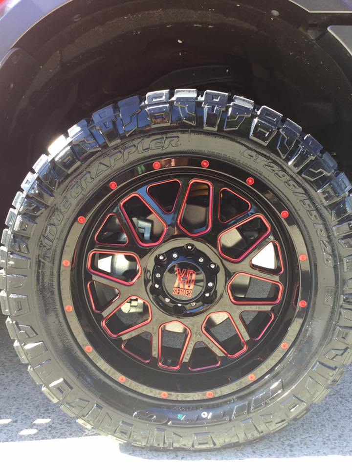 Ford Raptor with 20-inch XD Grenade wheels and Nitto Ridge Grappler tyres