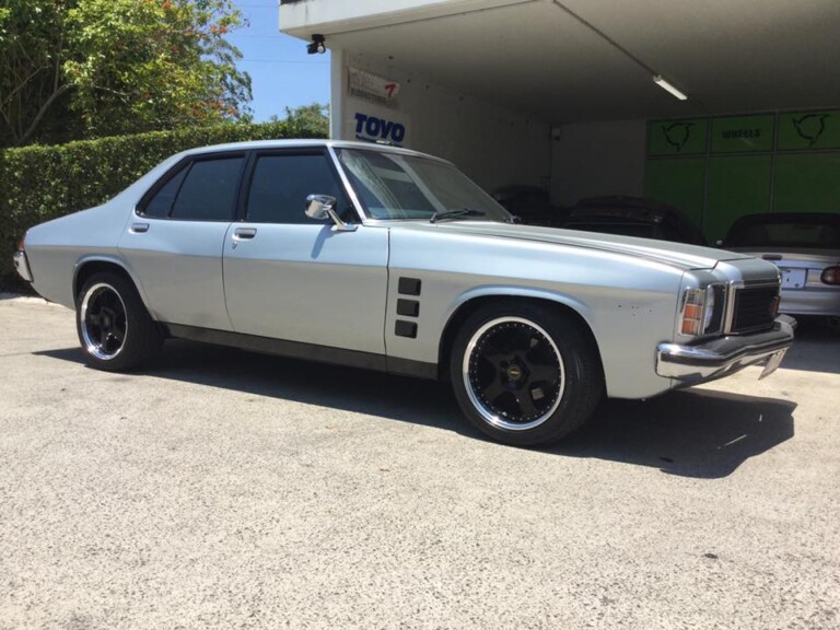 GTS Monaro with 17-inch Simmons FR-1 wheels and Pace PC10 tyres