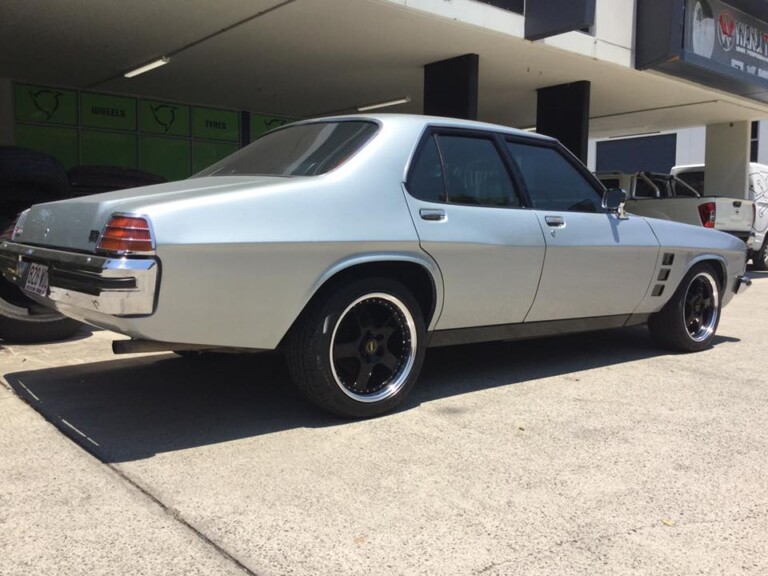 GTS Monaro with 17-inch Simmons FR-1 wheels and Pace PC10 tyres