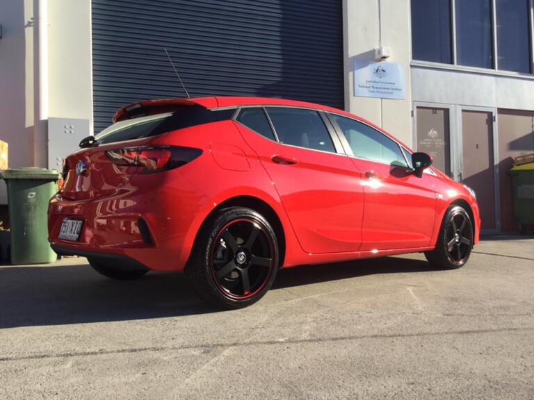 Holden Astra with 18-inch Motegi Racing wheels