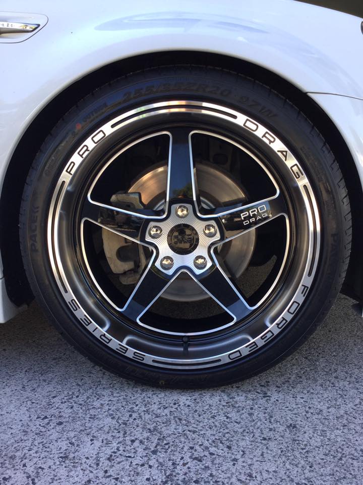 Holden Caprice with 20-inch staggered Pro Drag wheels and Pace Alventi tyres