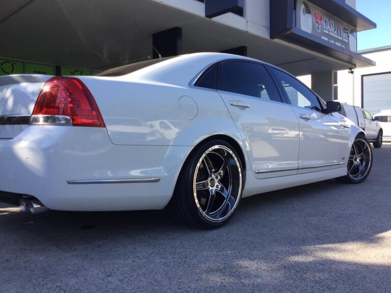 Holden Caprice with 20-inch staggered Pro Drag wheels and Pace Alventi tyres