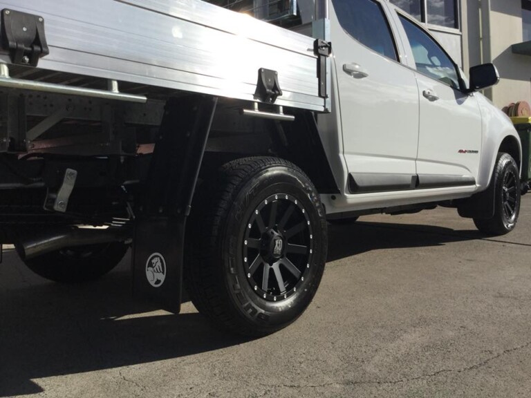 Holden Colorado with 16-inch KMC Heist wheels