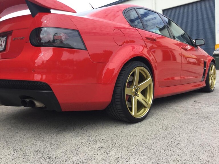 Holden GTS with 20-inch staggered Simmons FR-C wheels