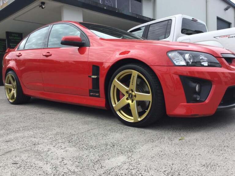 Holden GTS with 20-inch staggered Simmons FR-C wheels