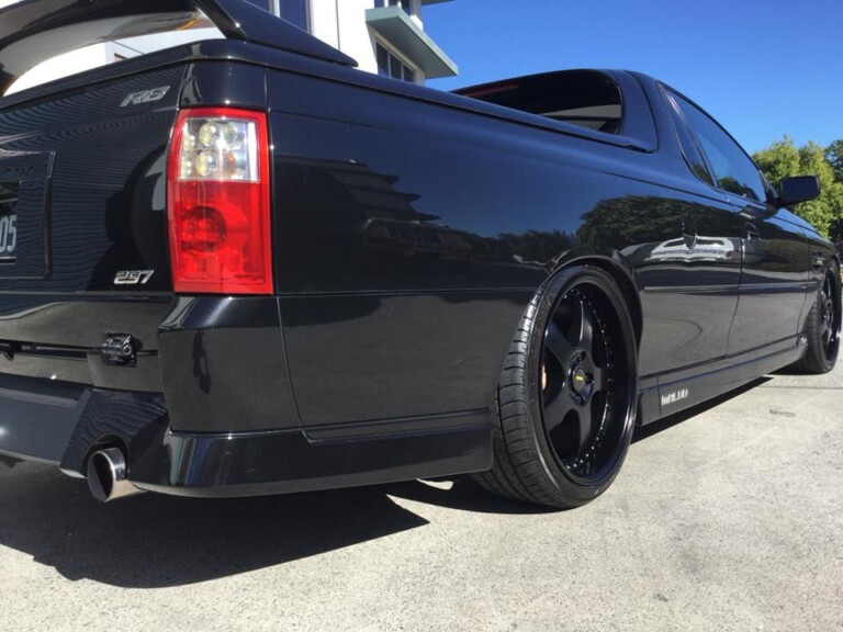 Holden Maloo with 20-inch staggered Simmons FR-1 wheels