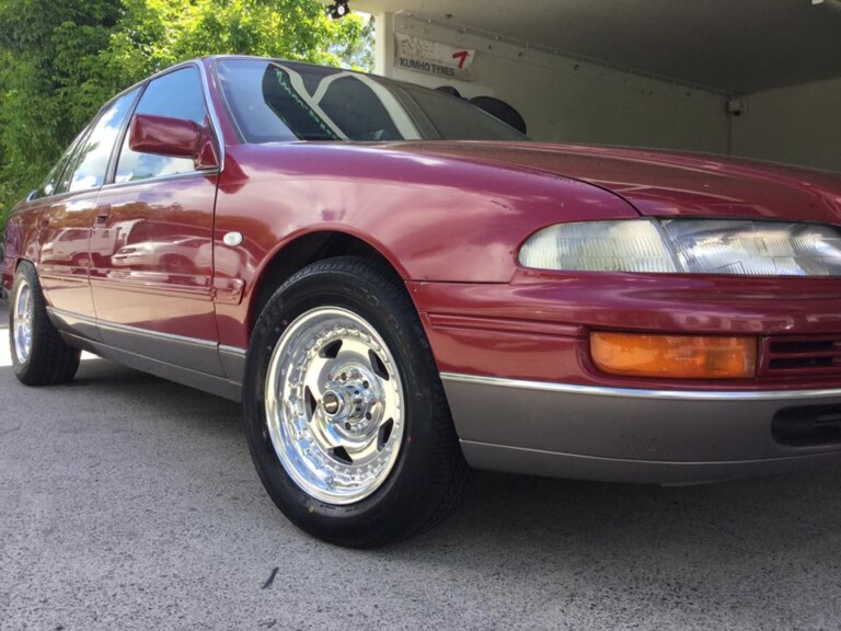 Holden Statesman with 15-inch staggered Street Pro wheels and Mastercraft Avenger G/T tyres