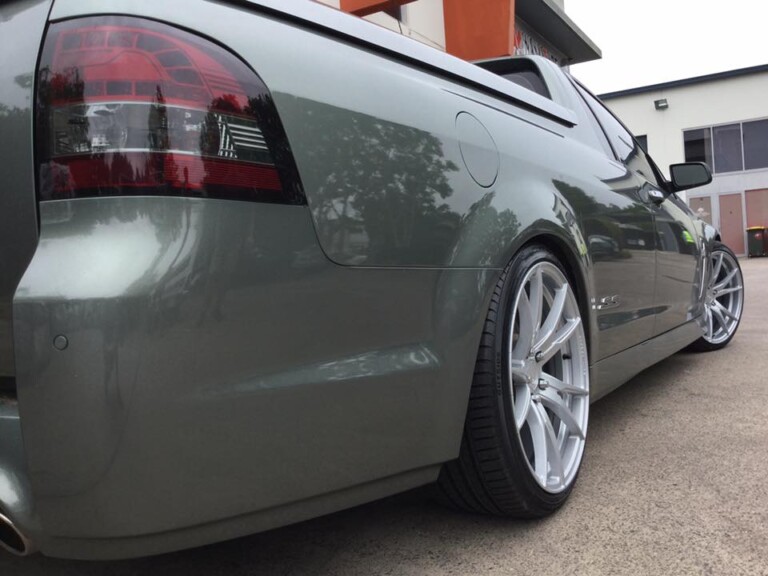 Holden VF Redline ute with 20-inch Koya SF06 wheels and Winrun R330 tyres