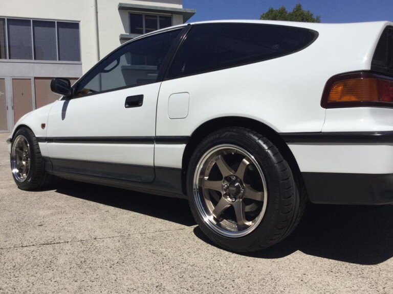 Honda CRX with 15-inch SSW Drifter wheels and Jinyu Race tyres