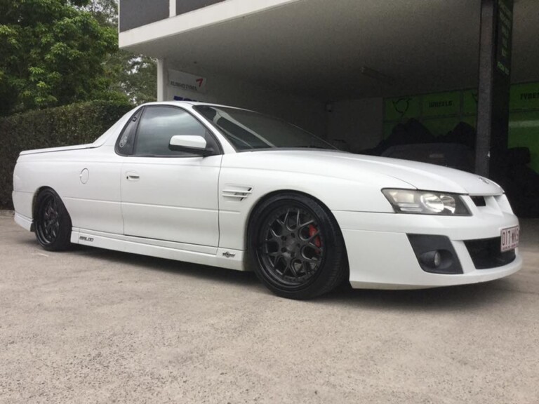 HSV Maloo with staggered 19-inch Ispiri wheels in two-tone gunmetal & black