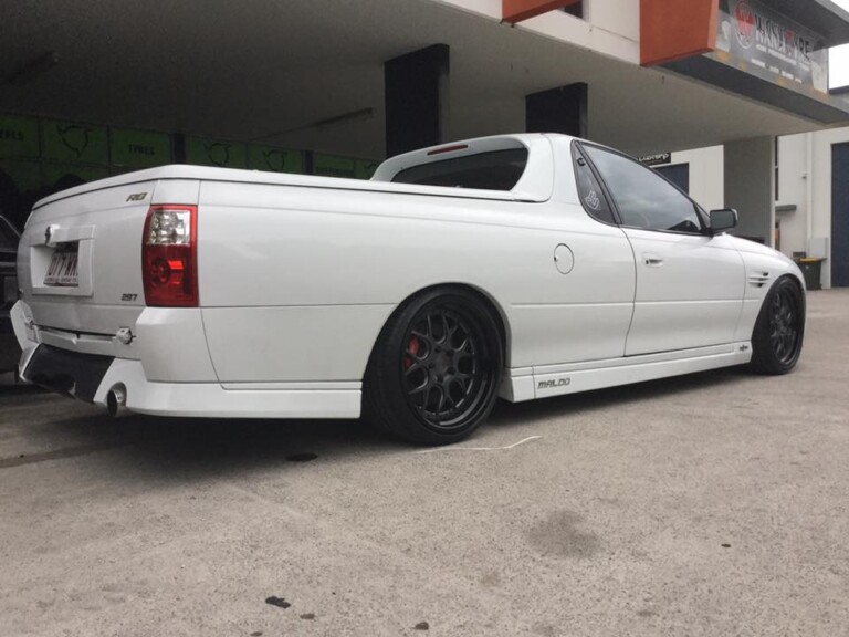 HSV Maloo with staggered 19-inch Ispiri wheels in two-tone gunmetal & black