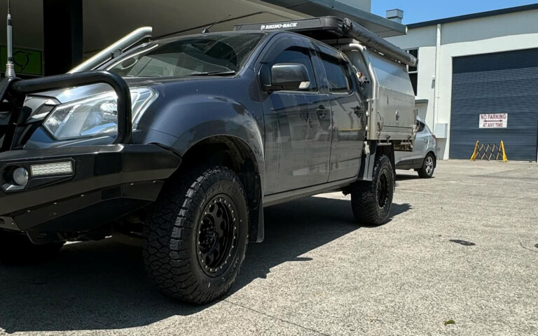 Isuzu D-Max with Dynamic steel wheels and Maxxis RAZR AT811 tyres
