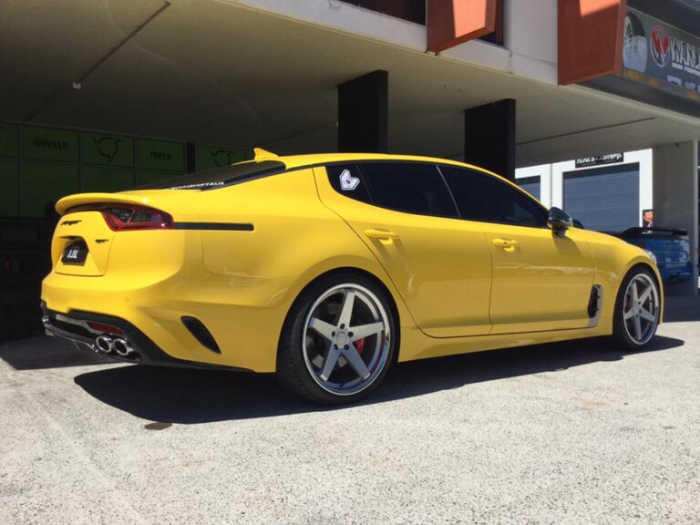 Kia Stinger with lowered springs