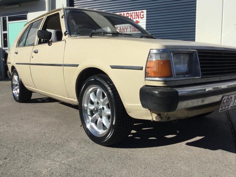 Mazda 323 with 15-inch Performance Superlite wheels