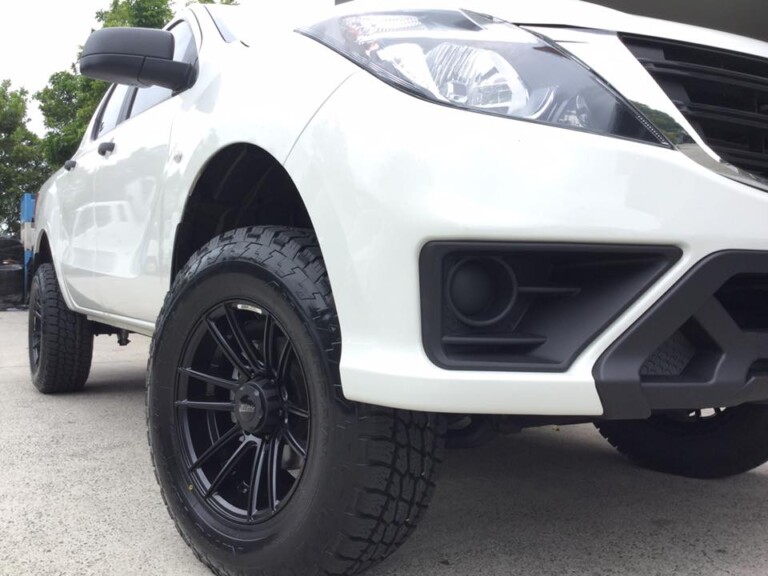 Mazda BT-50 with 17-inch SSW Cliff wheels and Nitto Terra Grappler tyres
