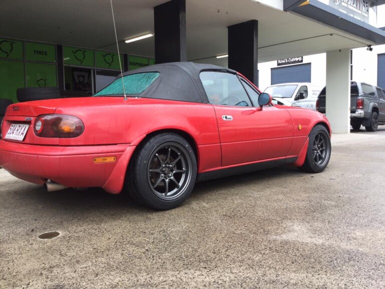 Mazda MX5 with 15-inch SSW Rotate wheels and Nankang Motorsport NS-2R tyres