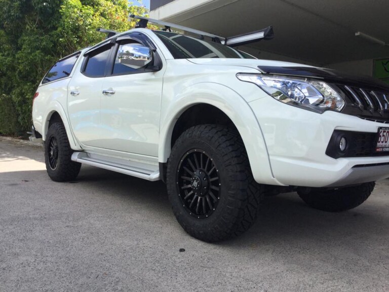 Mitsubishi Triton with 17-inch Allied Brute wheels and Nitto Ridge Grappler tyres