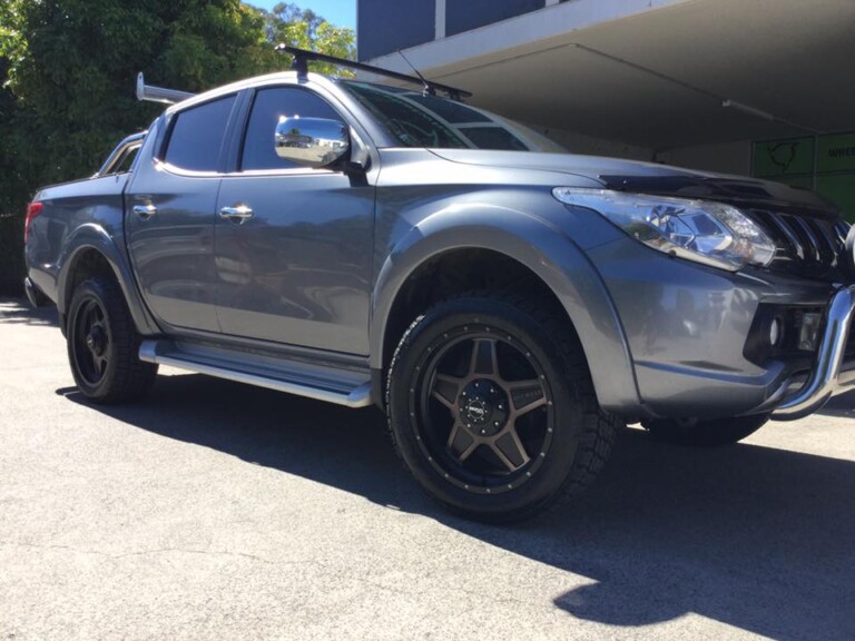 Mitsubishi Triton with 20-inch Boss Flex wheels and Nitto Terra Grappler tyres