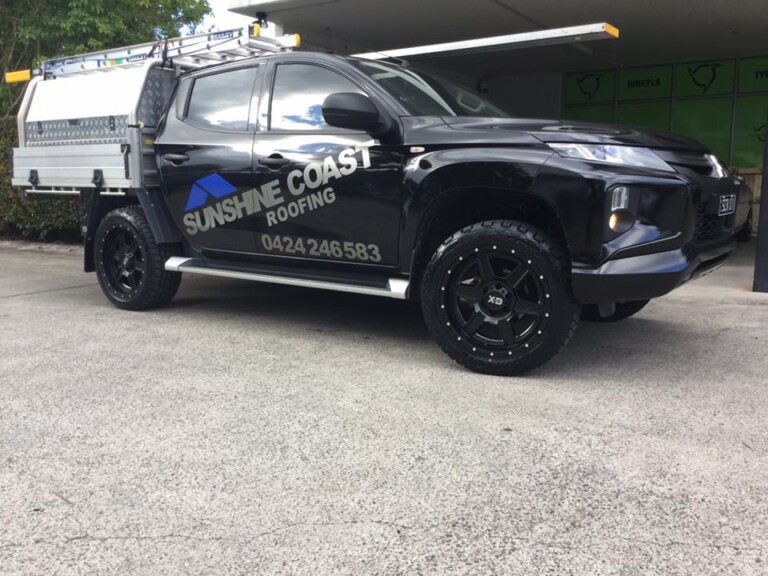 Mitsubishi Triton with 20-inch KMC XD Fusion wheels and Nitto Terra Grappler tyres