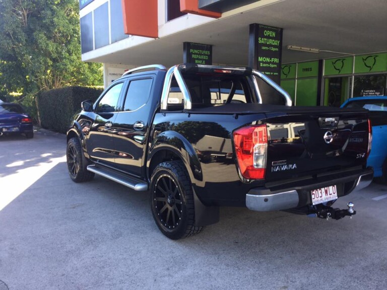 Nissan NP300 with 20-inch KMC Heist and Nitto Terra Grappler tyres