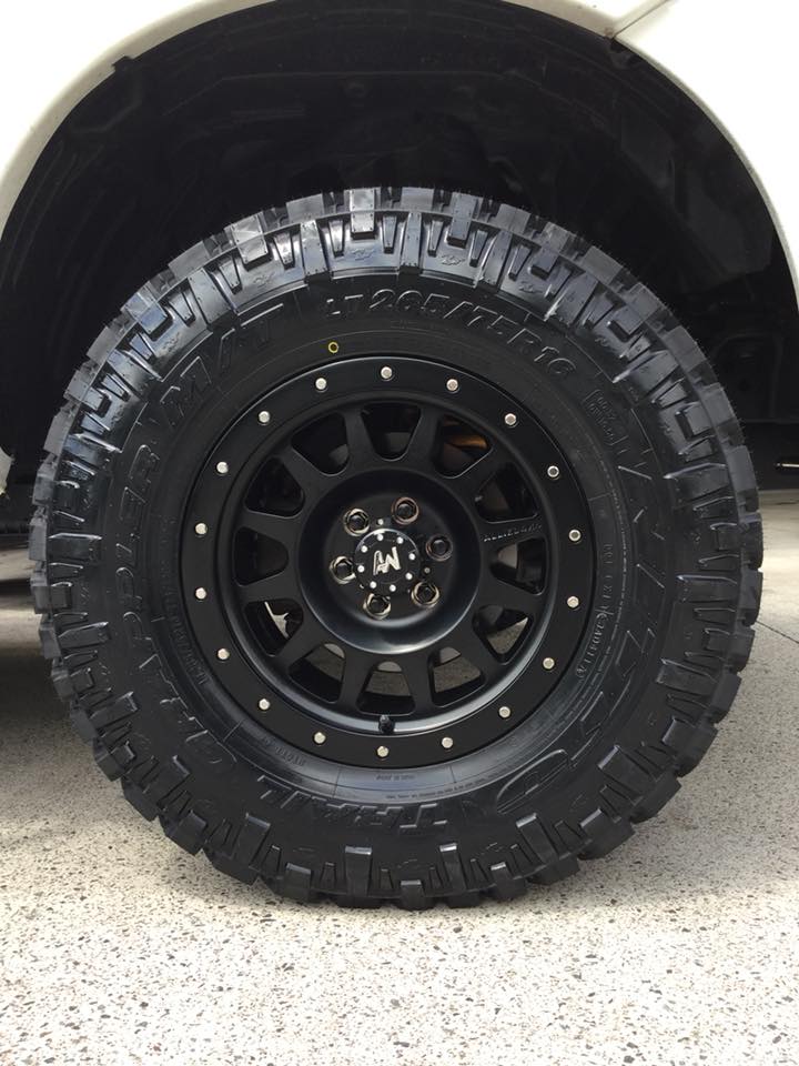 Nissan NP300 with 16-inch Allied Brute wheels and Nitto Trail Grappler tyres