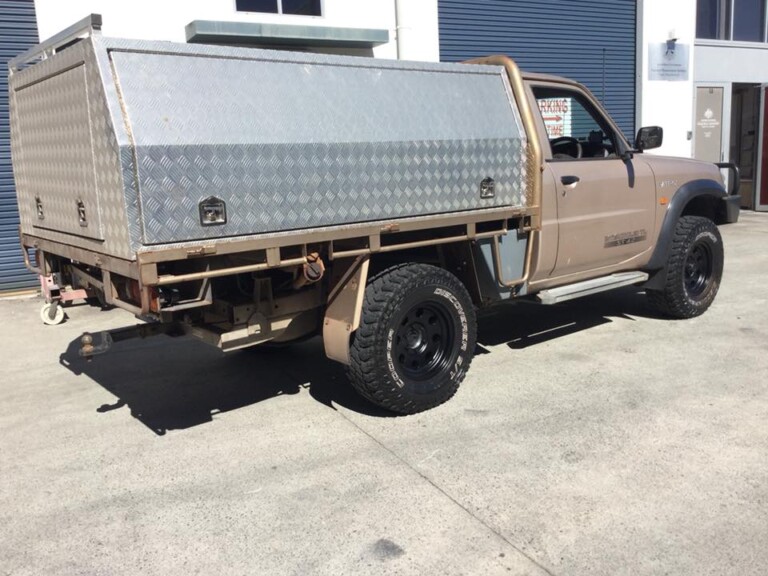 Nissan Patrol with 16-inch American Racing wheels