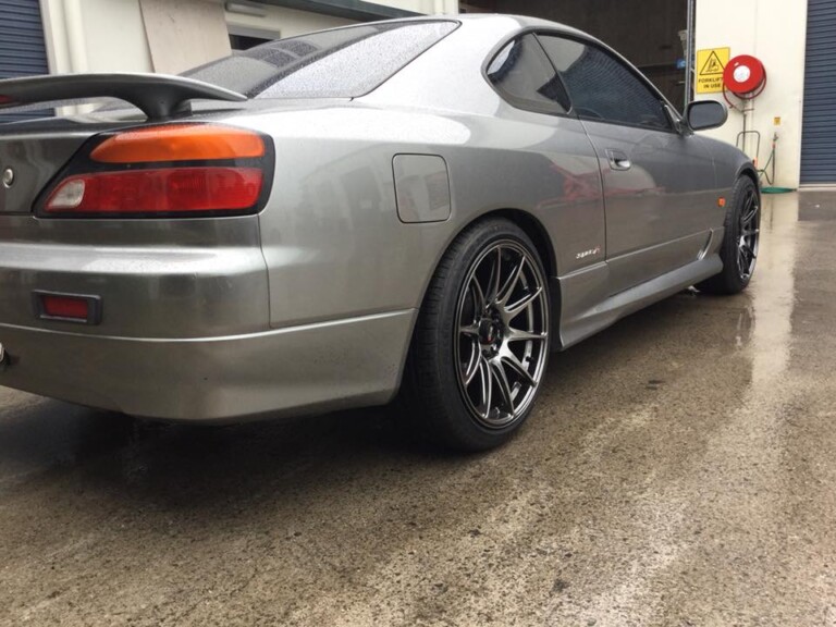 Nissan S15 with 18-inch Hussla wheels