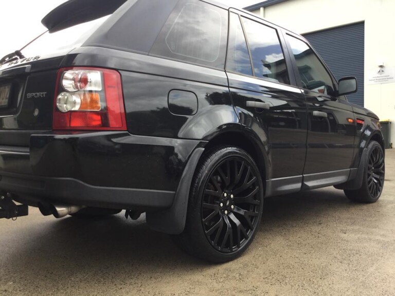 Range Rover Sport with 22-inch Cosworth wheels in gloss black