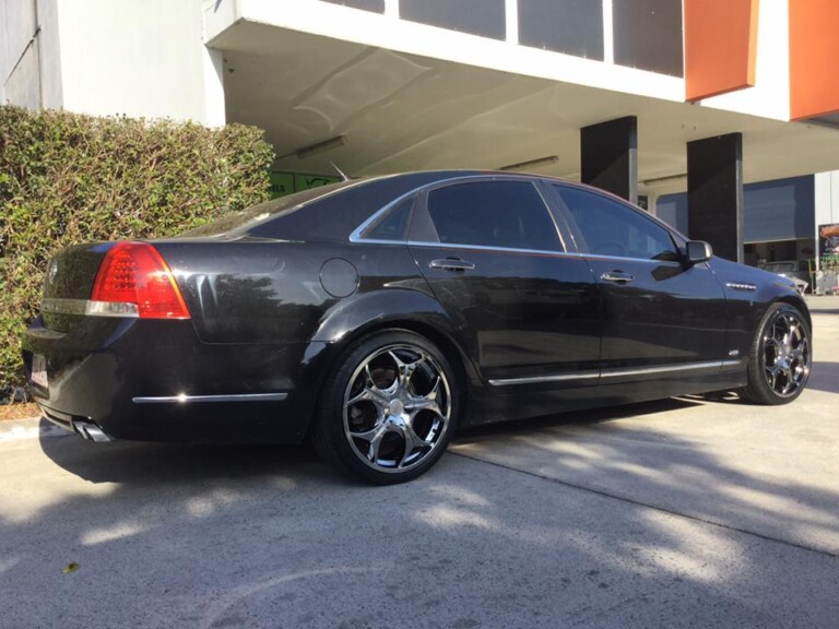 Statesman with 20-inch American Racing 905 wheels in PVD chrome