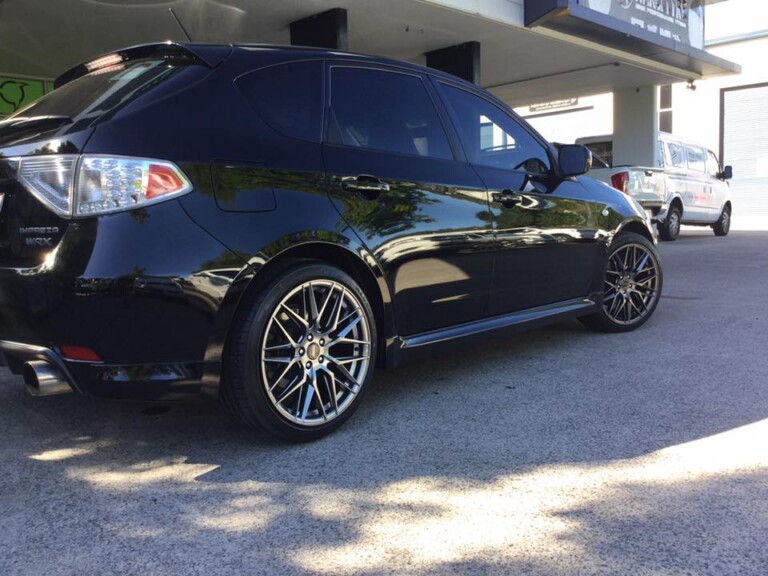 Subaru WRX with 18-inch SSW Hockenheim wheels and Pace Alventi tyres