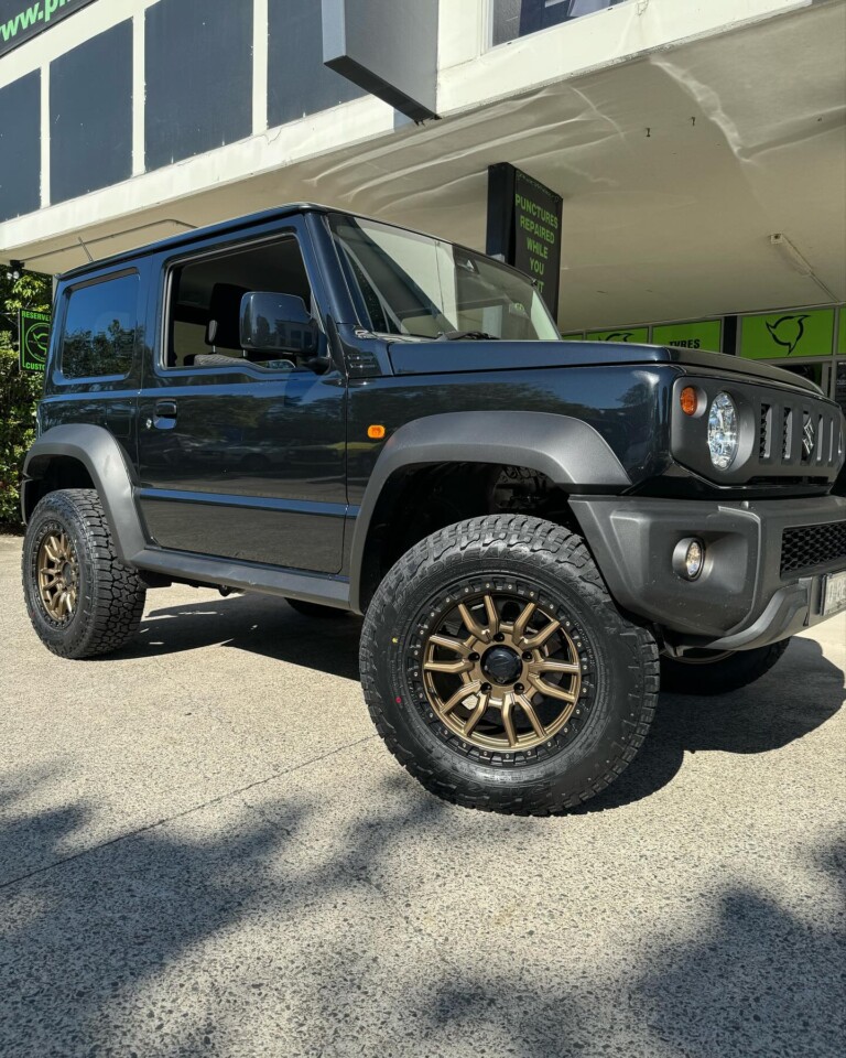 Suzuki Jimny with Black Rock Rambler wheels and Falken Wildpeak AT3W tyres