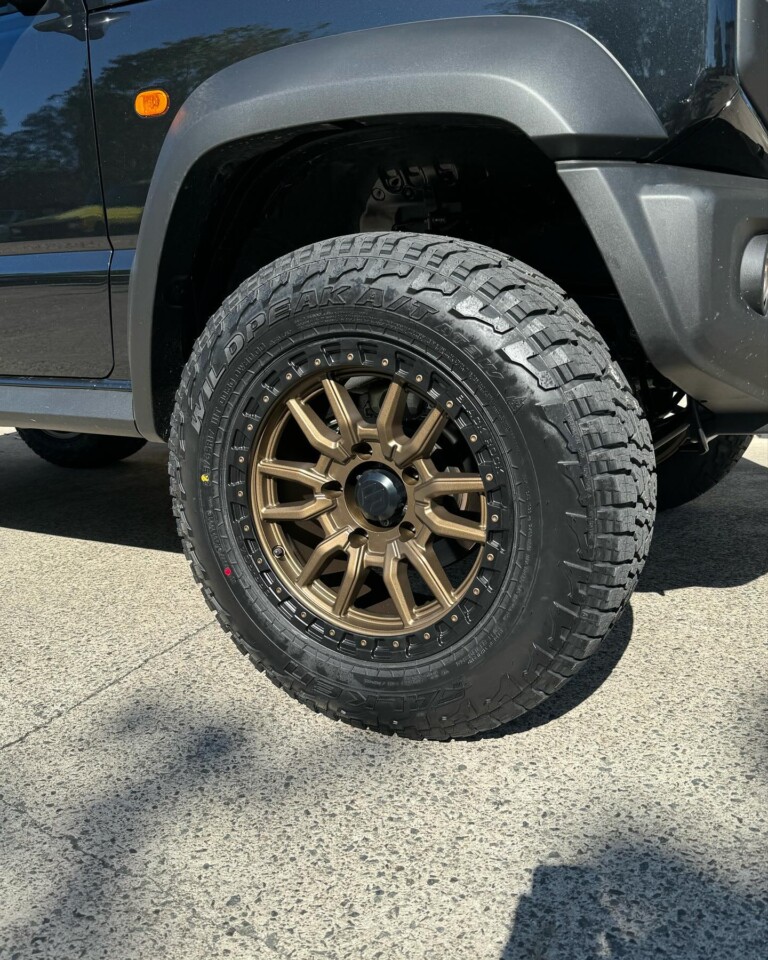 Suzuki Jimny with Black Rock Rambler wheels and Falken Wildpeak AT3W tyres