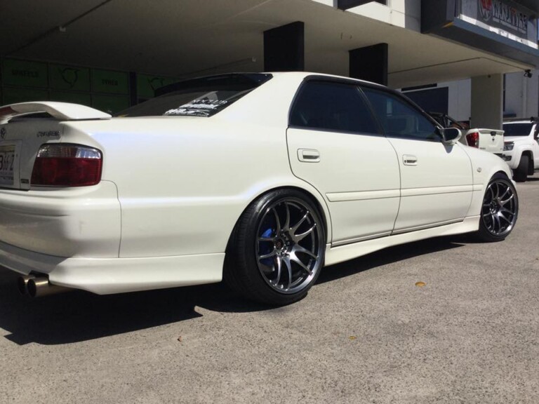 Toyota Chaser with 18-inch Work Kiwami wheels and Pace Alventi tyres